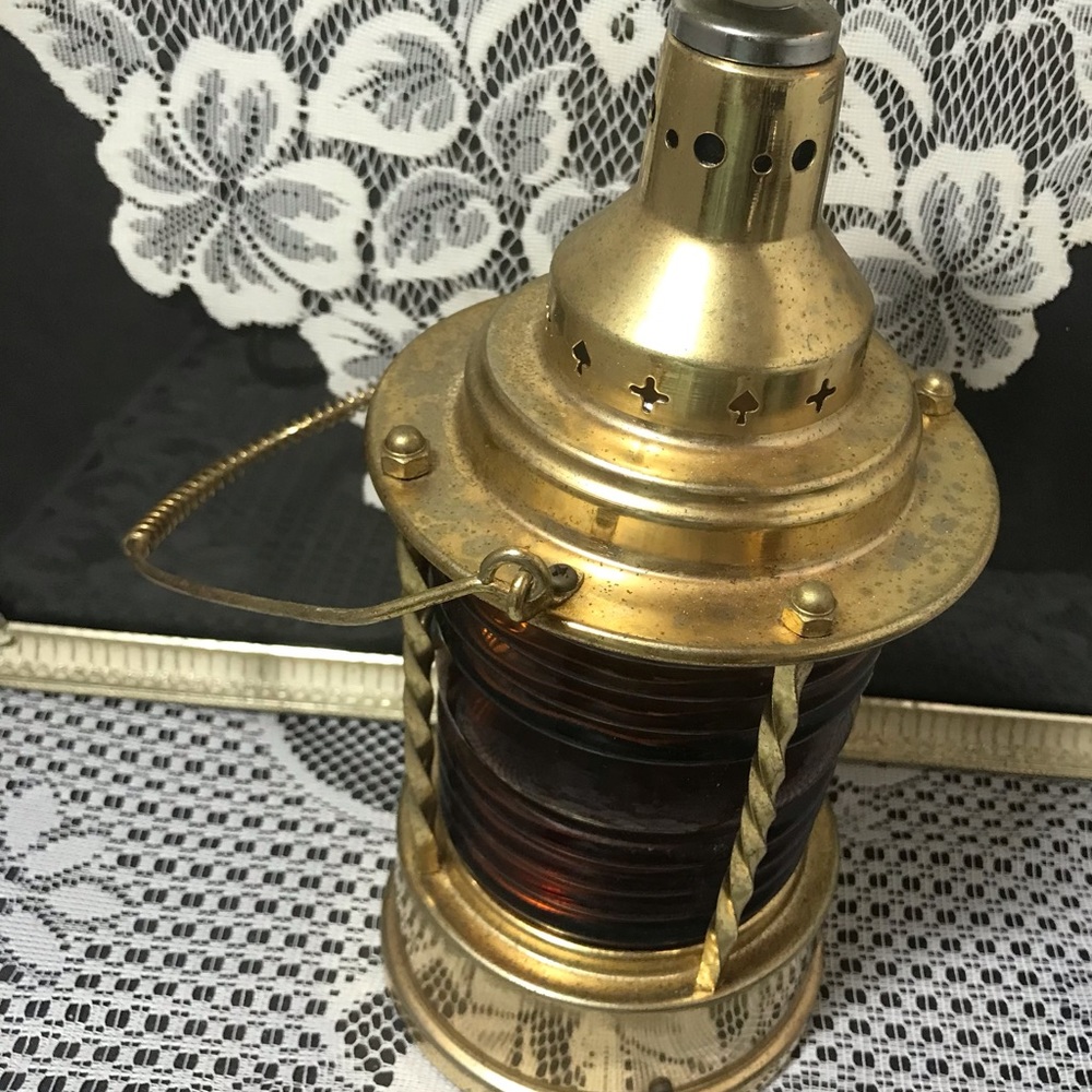 Vintage glass lantern Musical Decanter